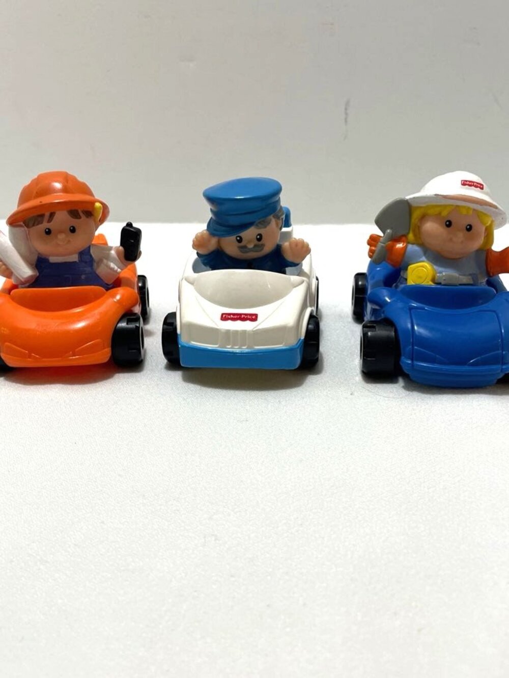 Fisher Price Little People Figures in Cars Vehicles Lot of 3